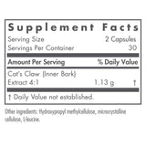 Allergy Research Group Griffes du chat - capsules végétariennes bio pour articulations et immunité