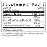 Allergy Research Group Humic-Monolaurin Complex – capsules rapprochées, bénéfice antioxydant potentiel.