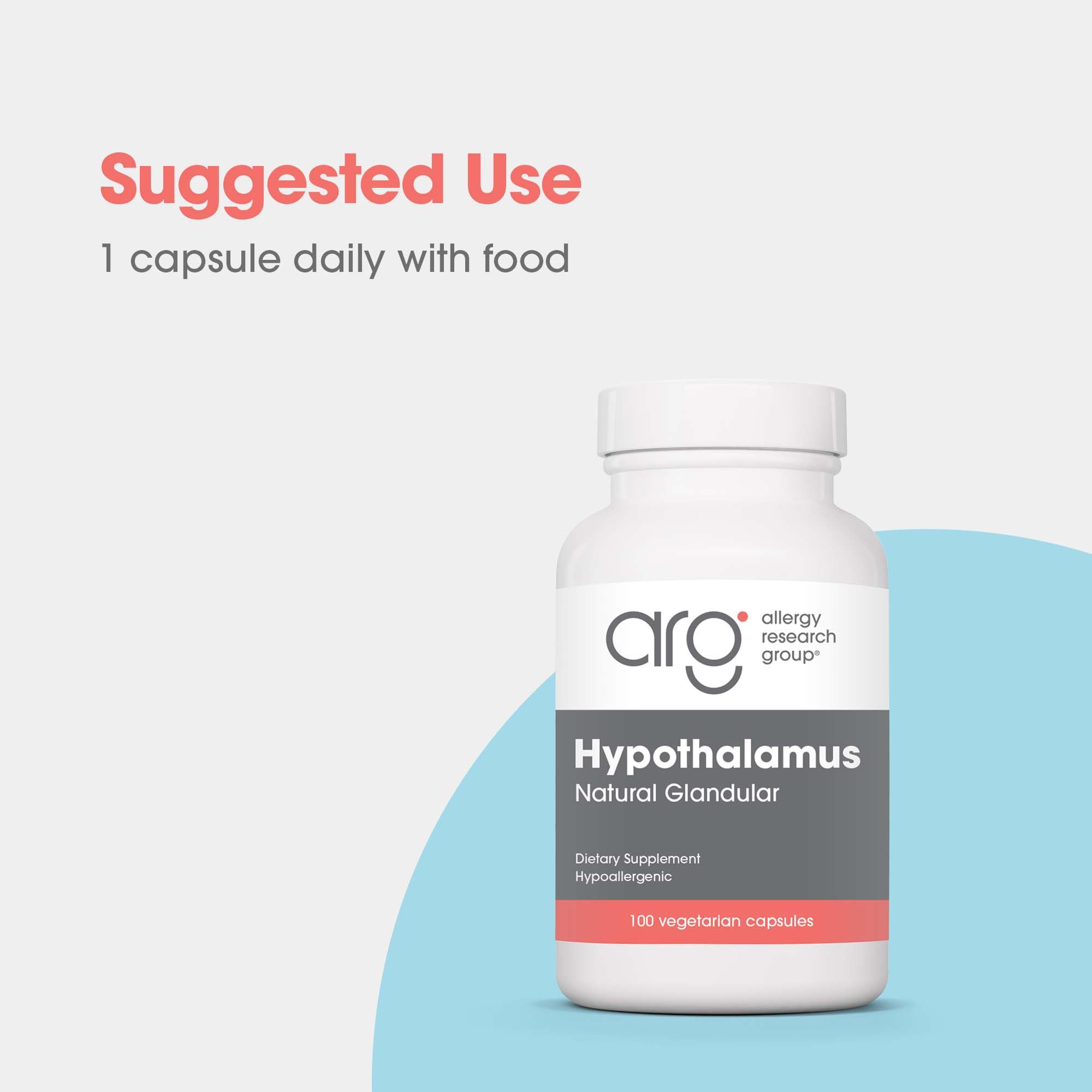 Allergy Research Group Hypothalamus – bouchon sécurisé et transport sûr.