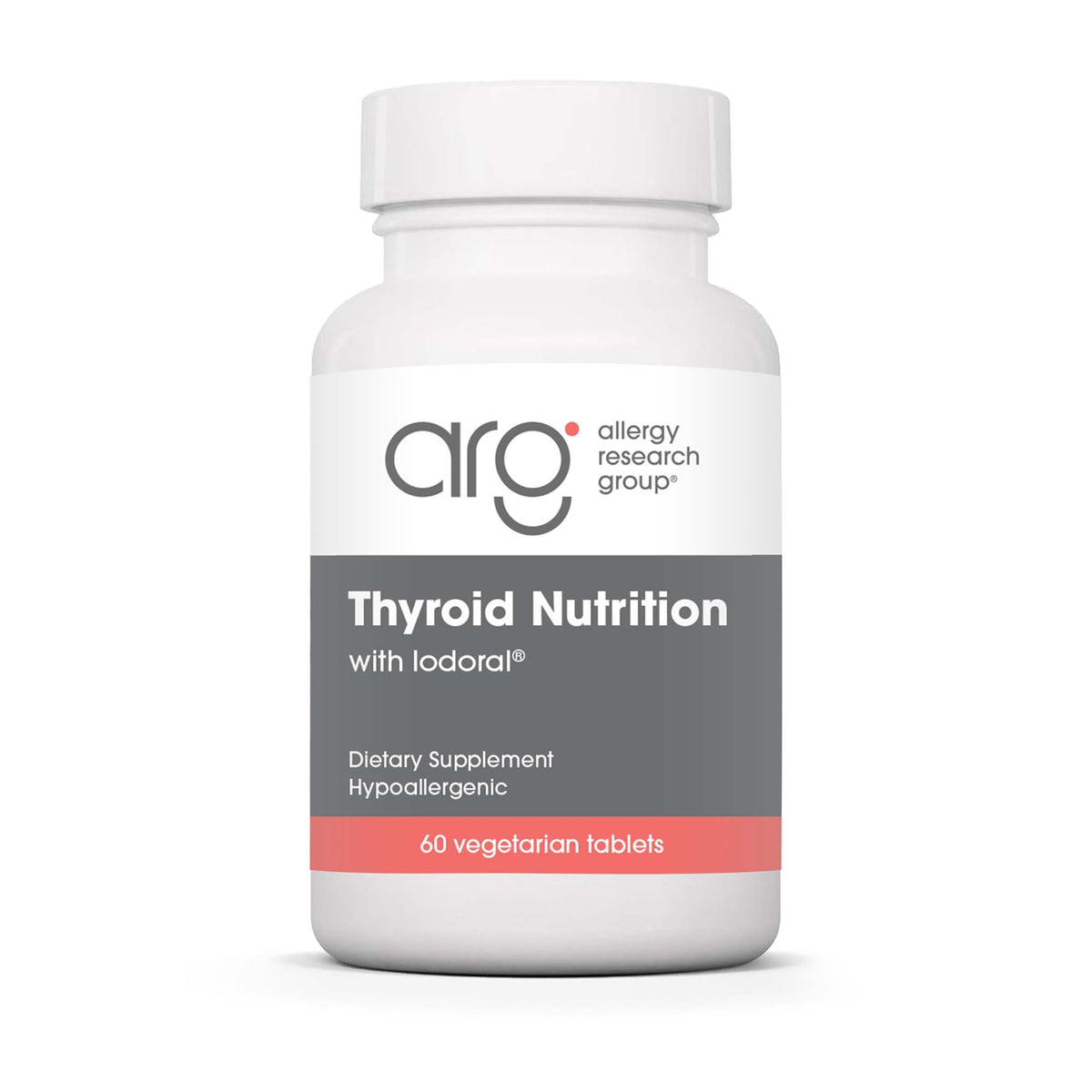 Allergy Research Group Iodoral – tablette thyroïde montrant le soutien hormonal potentiel.