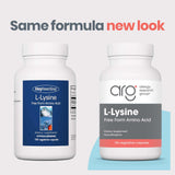 Allergy Research Group L-Lysine: dosage 500 mg par gélule, format pratique.