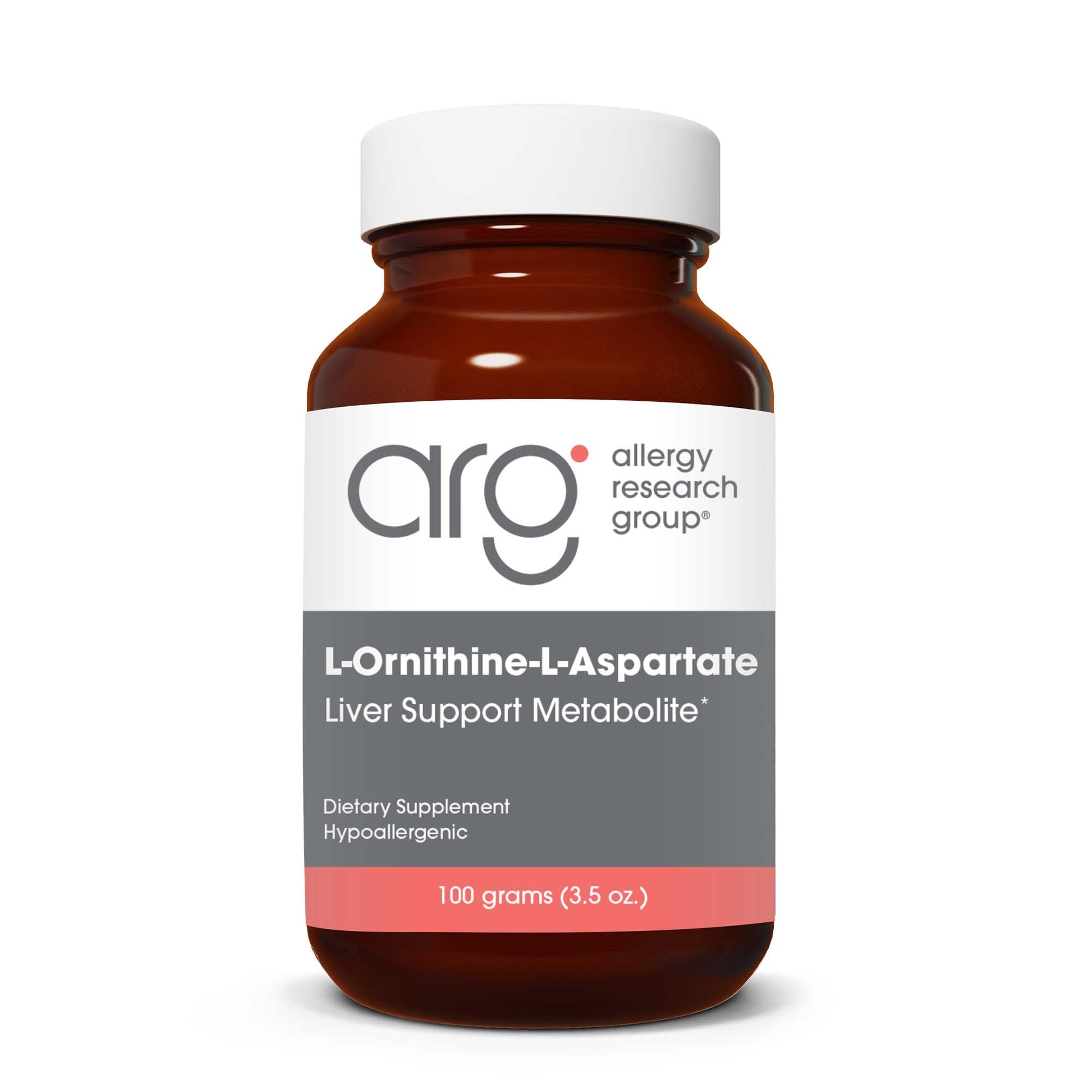 Allergy Research Group L-Ornithine-L-Aspartate poudre - emballage pratique pour usage quotidien