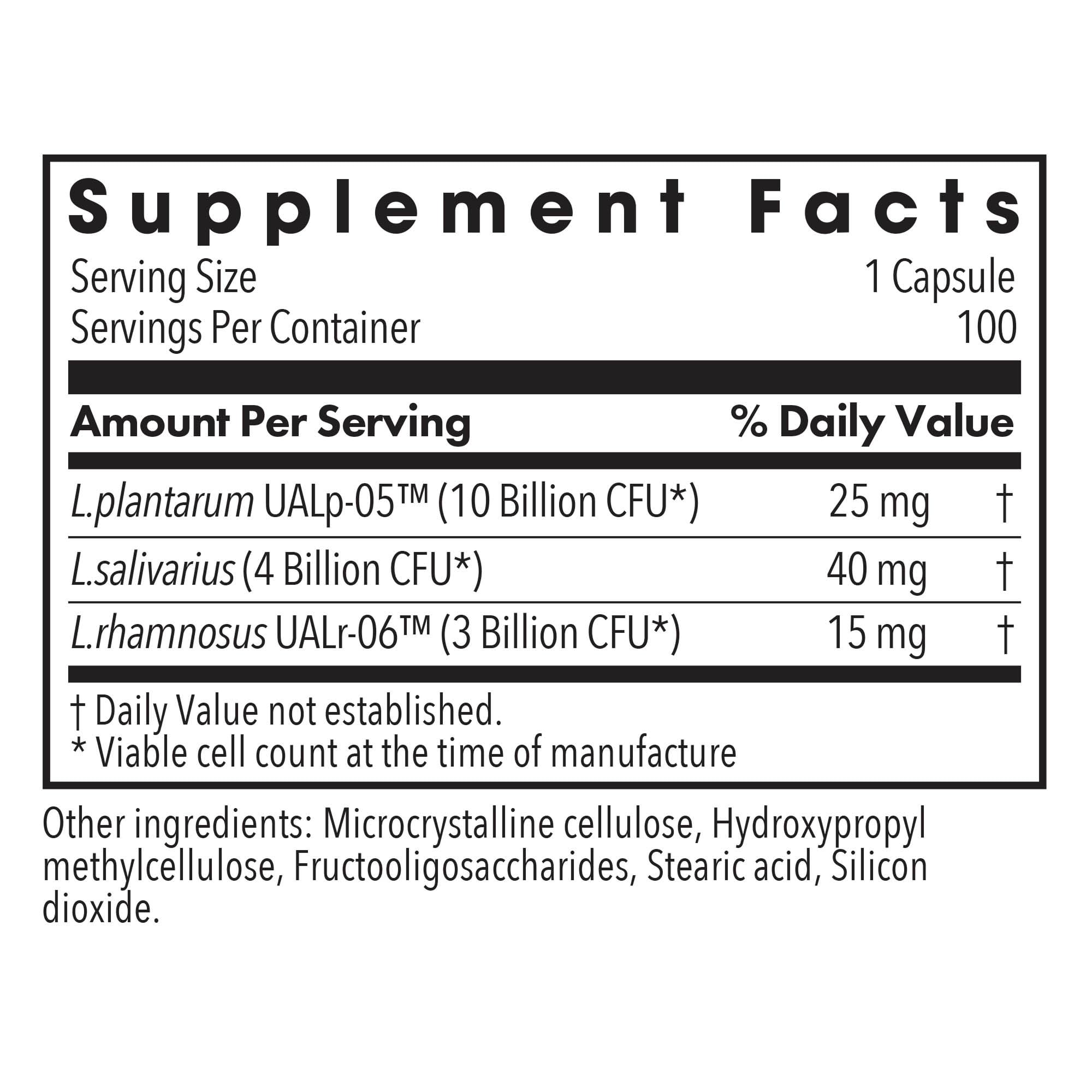 Allergy Research Group Lactobacillus Rhamnosus, capsules, soutien possible du microbiote et digestion.