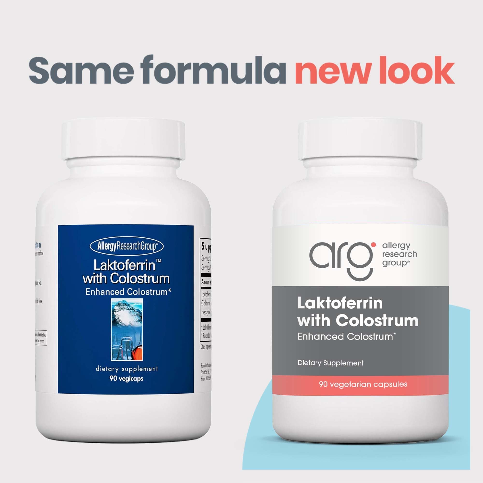 Laktoferrine Allergy Research Group — colostrum bovin et immunoglobulines visibles