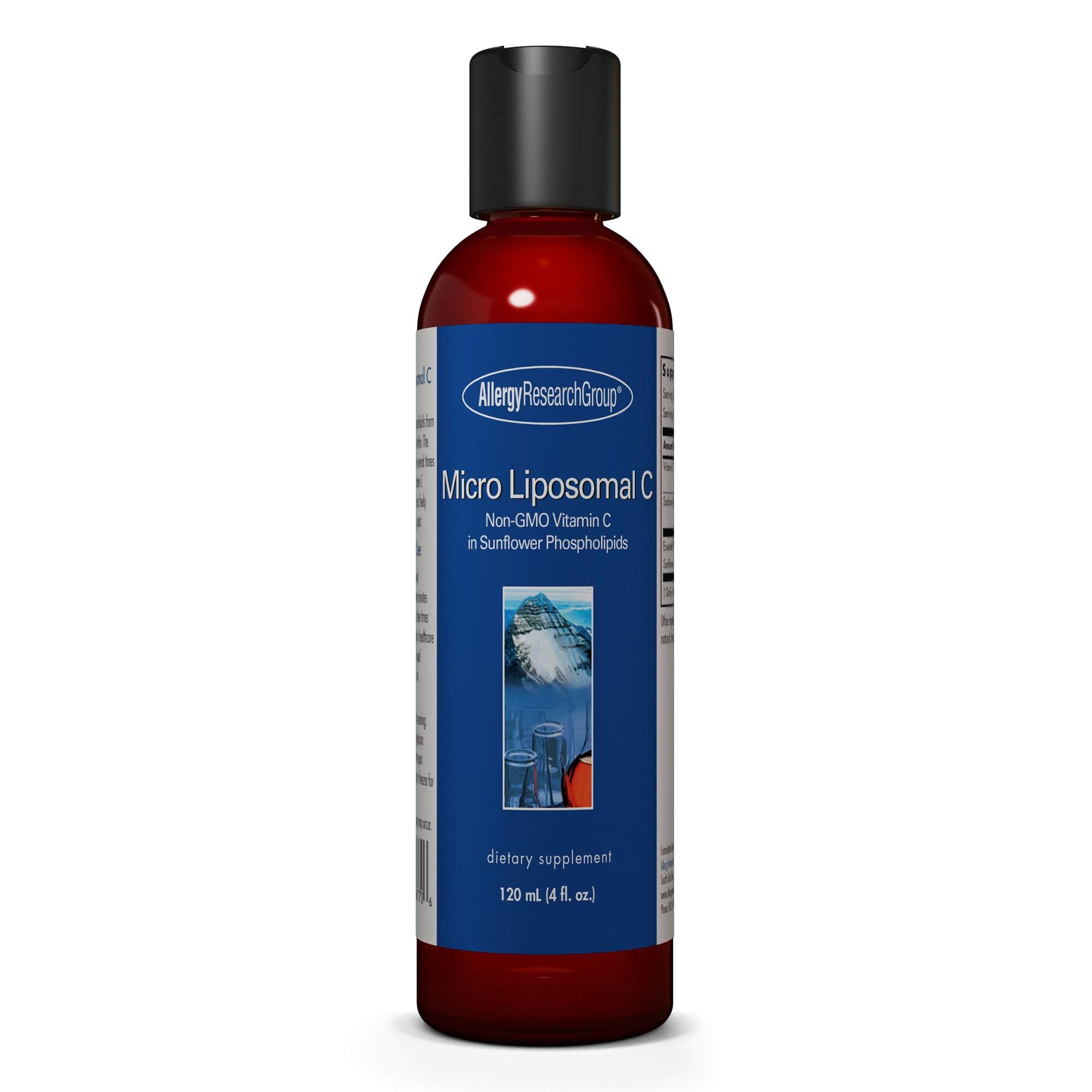 Allergy Research Group Liposomal C en bouteille, absorption potentielle améliorée.