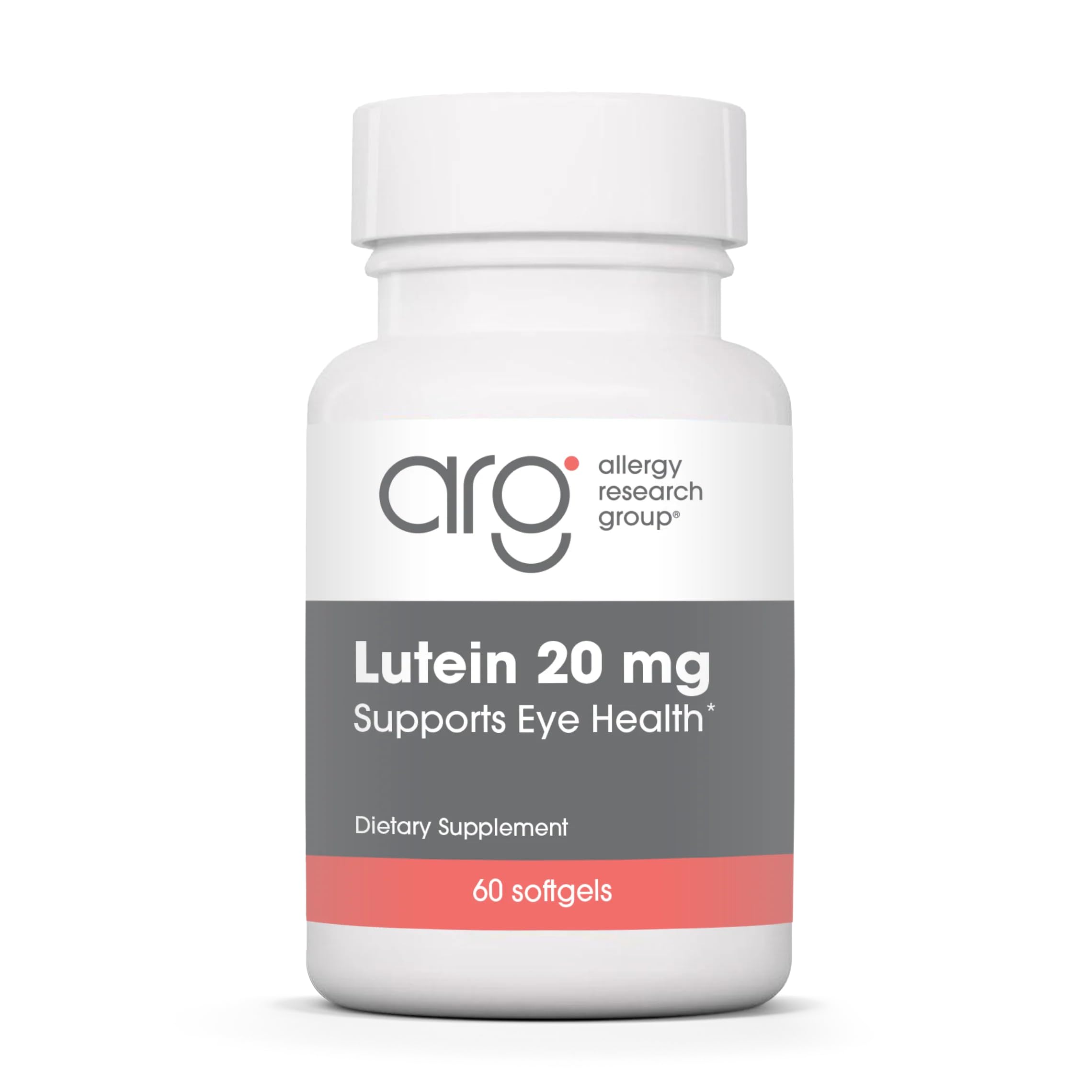 ARG Lutein: bouteille 20 mg soutient la santé visuelle au quotidien