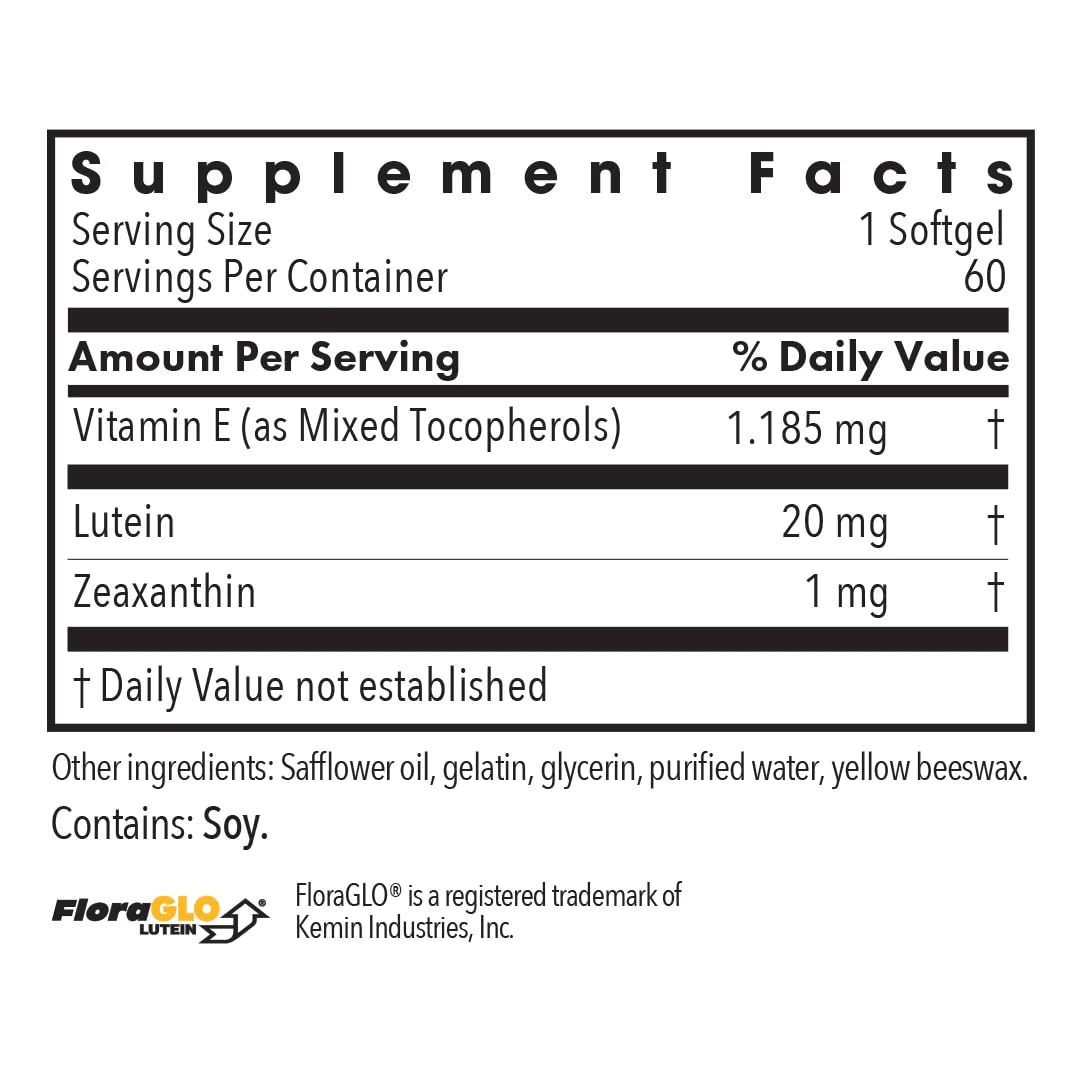 ARG Lutein: gélules 60 portions pour une routine oculaire stable