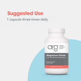 Allergy Research Group Magnésium citrate – gélules biodisponibles et aspect soigné.