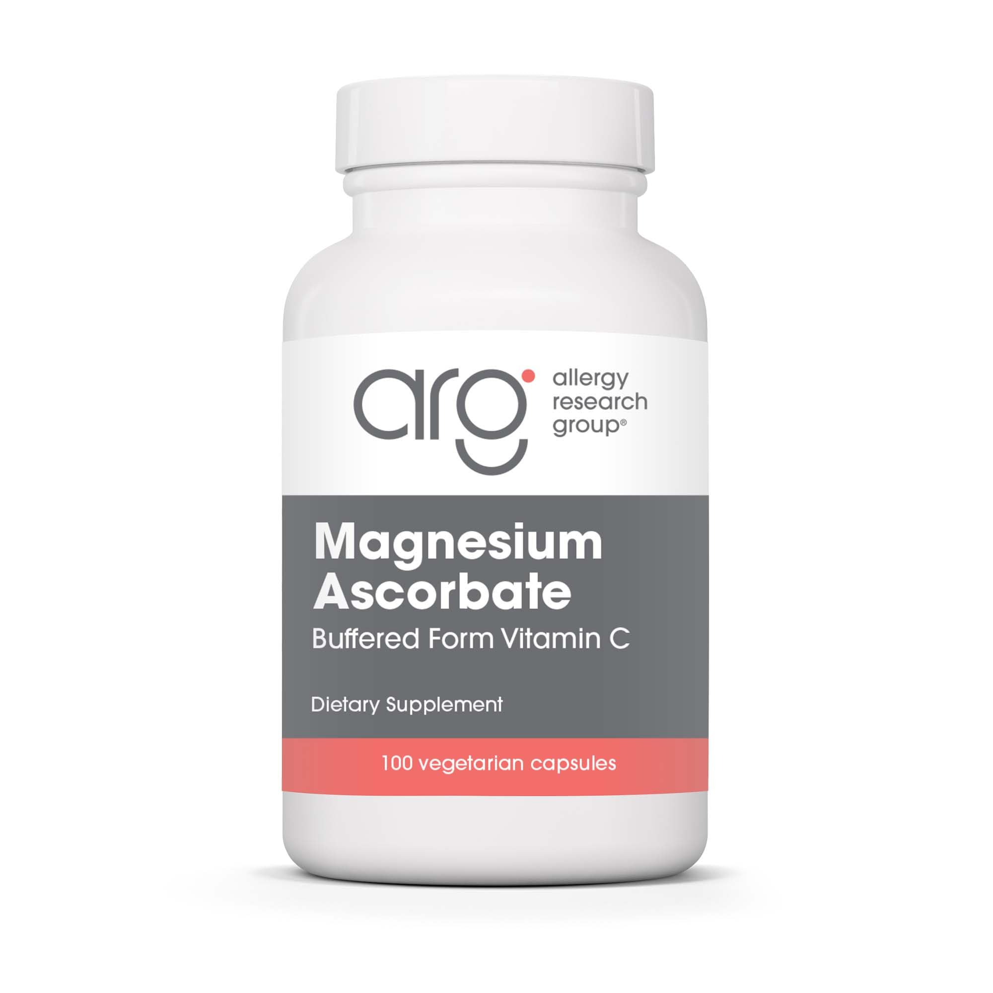 Allergy Research Group Magnésium Ascorbate – bouteille pratique pour le quotidien