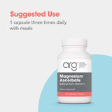 Allergy Research Group Magnésium Ascorbate – label lisible et fiable