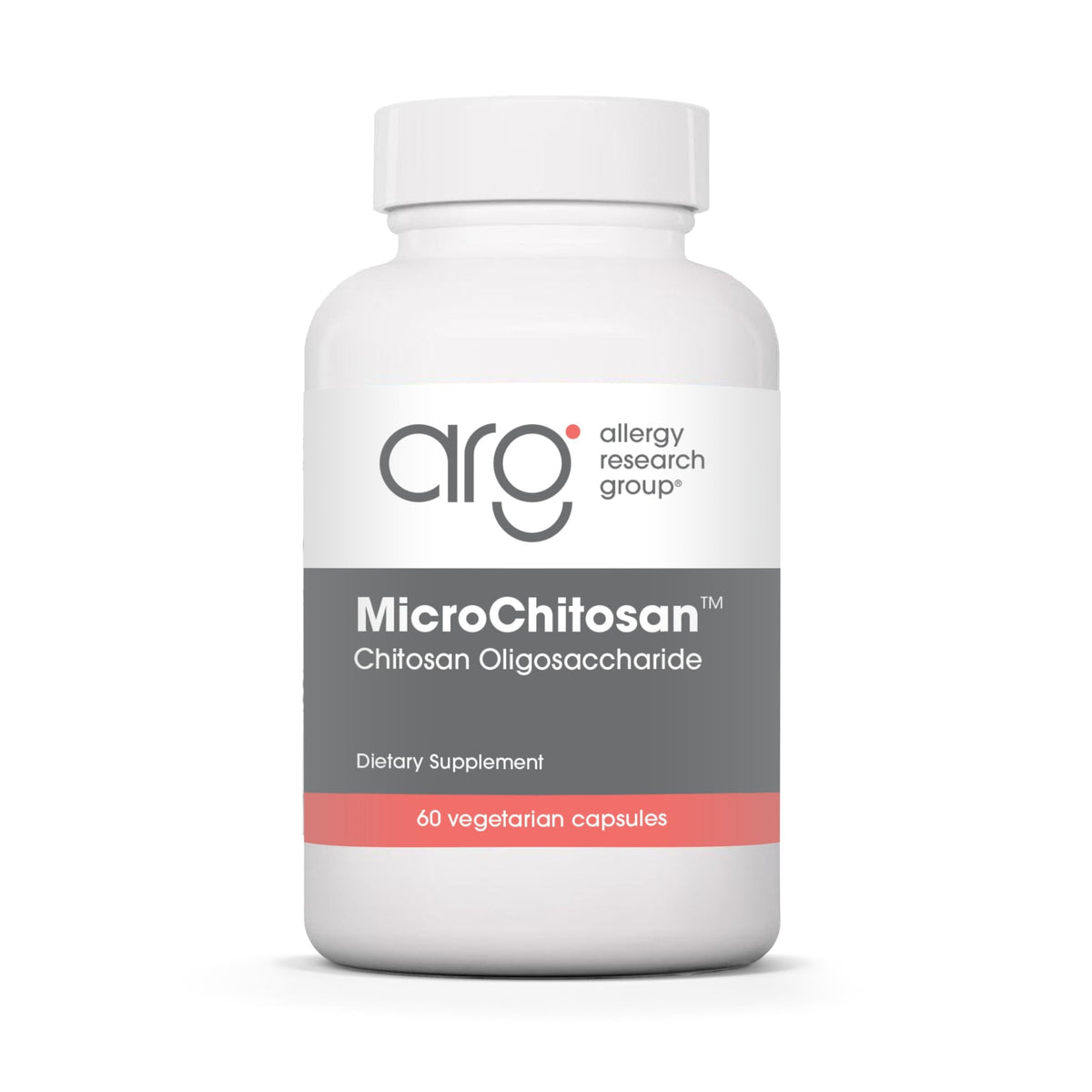 Allergy Research Group MicroChitosan, gelules 1800 mg, soutien détox intestinal possible.