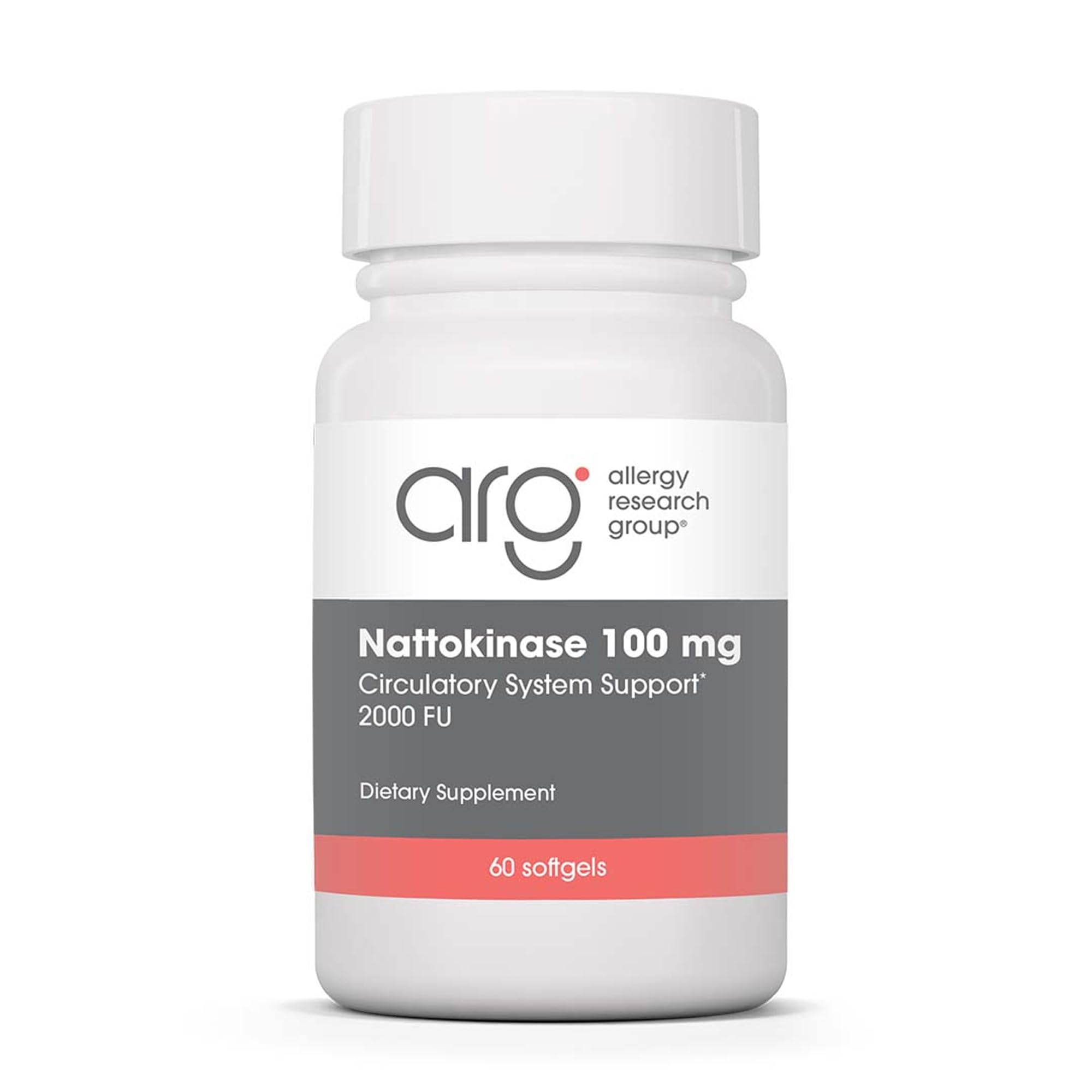Nattokinase NSK-SD Allergy Research Group, bouteille 2000 FU, soutien potentiel à la circulation.