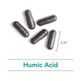 Allergy Research Group NutriCology acide humique 750 mg: capsules visibles et design simple.