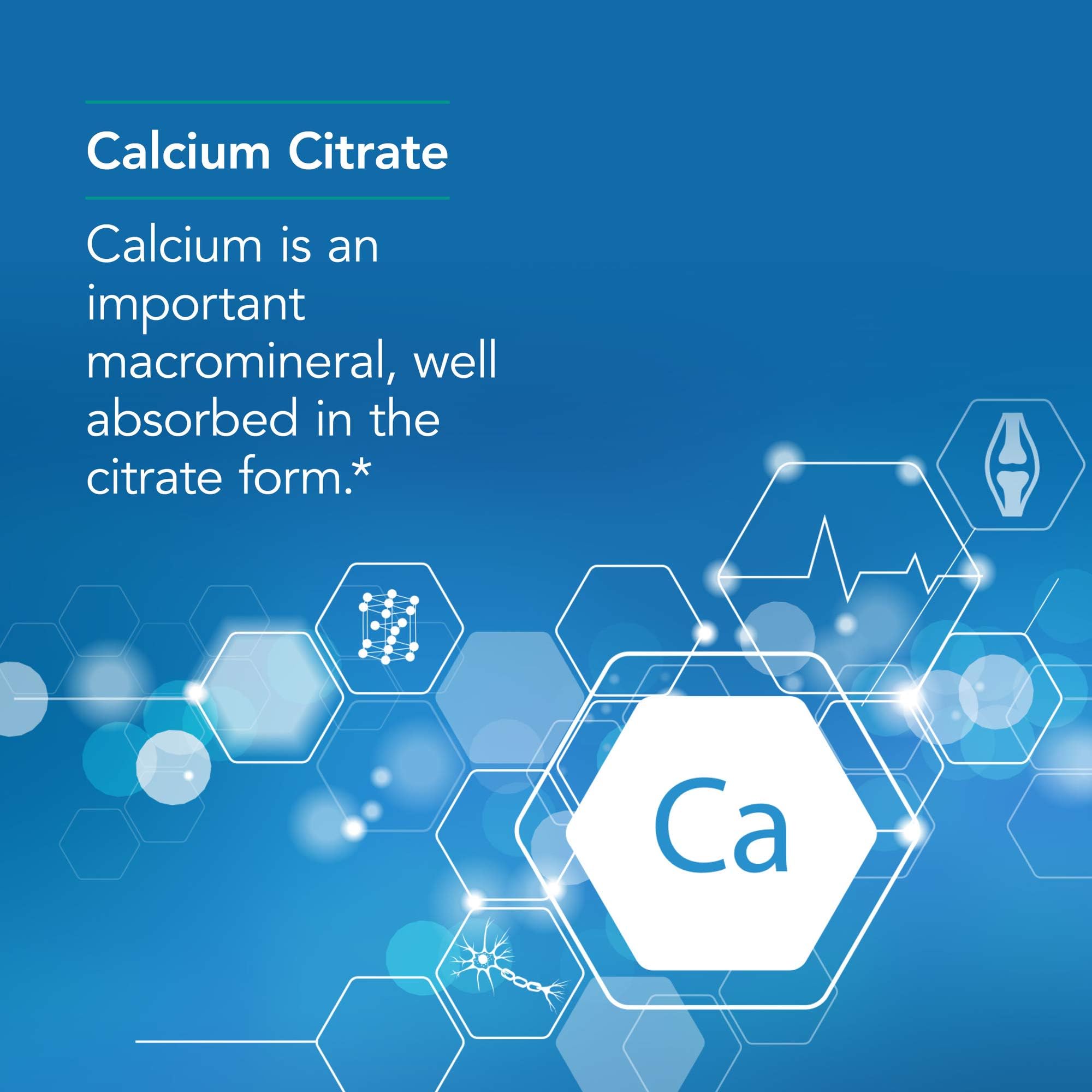Nutricology Calcium Citrate Allergy Research Group – emballage clair, utilisation pratique.