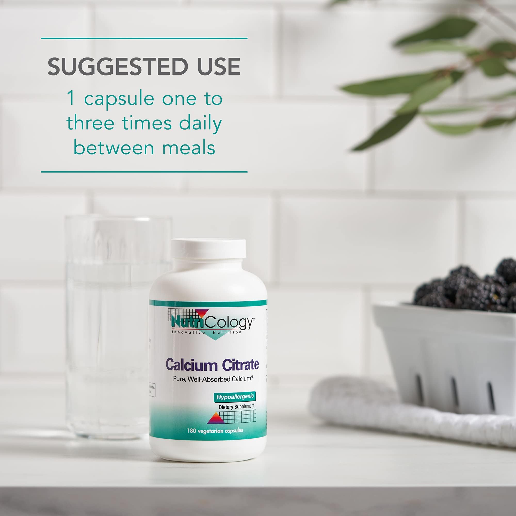 Nutricology Calcium Citrate Allergy Research Group – usage quotidien, facilité d’emploi.