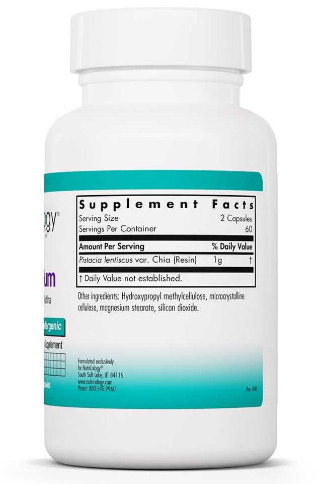 Étiquette NutriCology, informations claires et sans allergènes.
