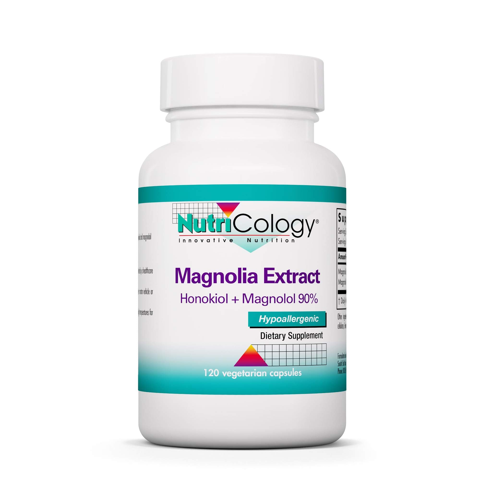 Allergy Research Group Nutricology magnolia extrait – flacon et gélules relaxants.