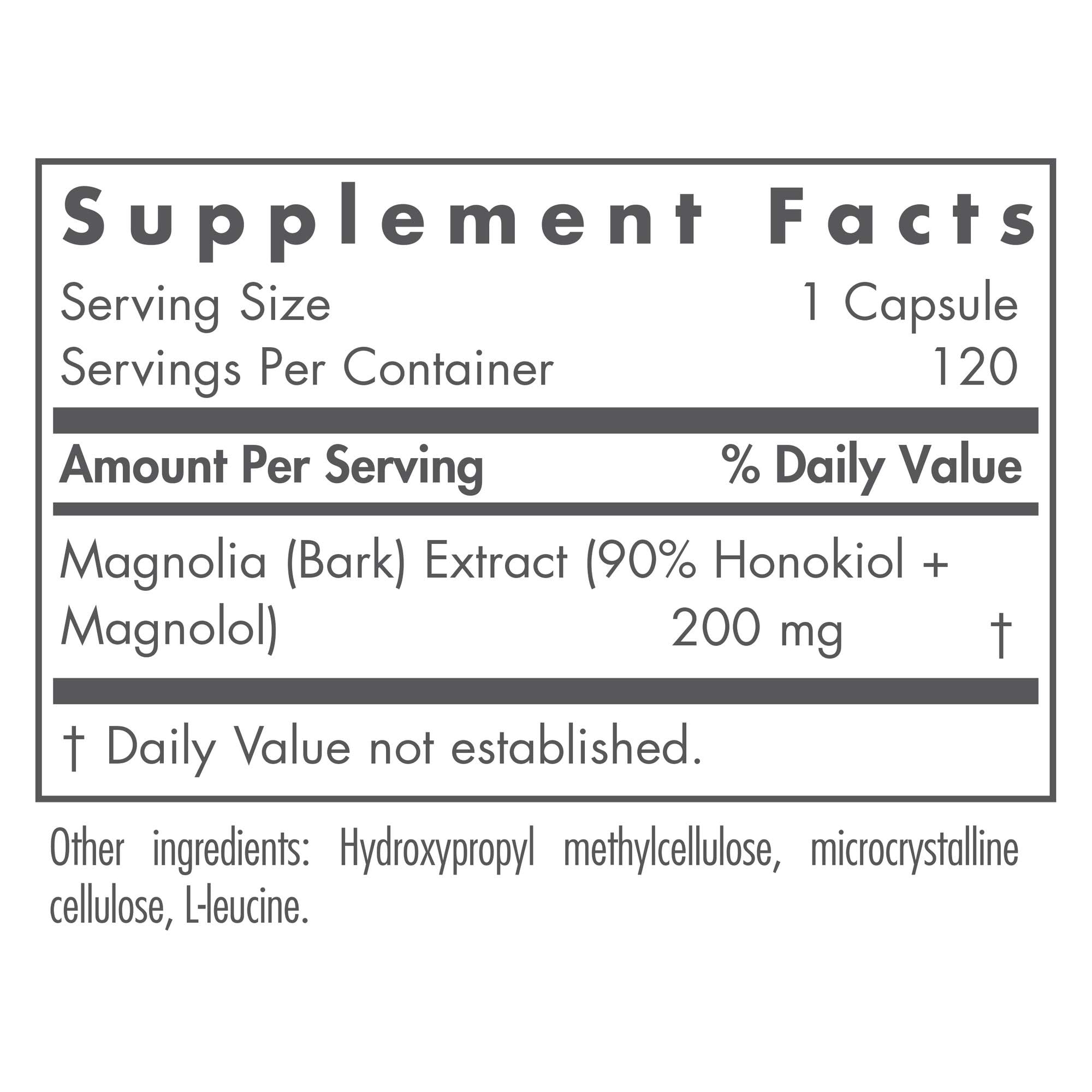 Nutricology magnolia – capsules végétariennes favorisant le sommeil.