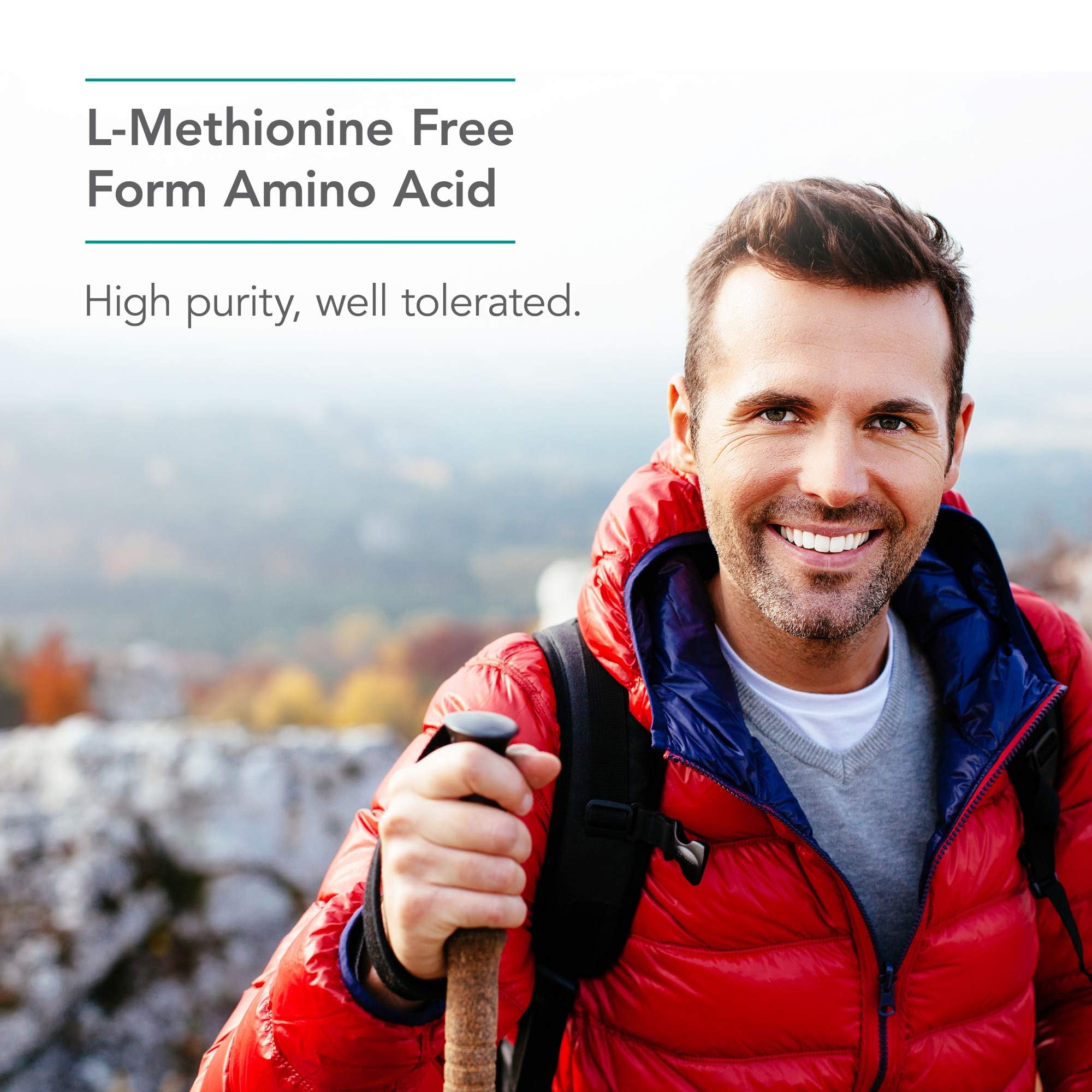 Nutricology L-Méthionine, ingrédients hypoallergéniques et pureté garantie.