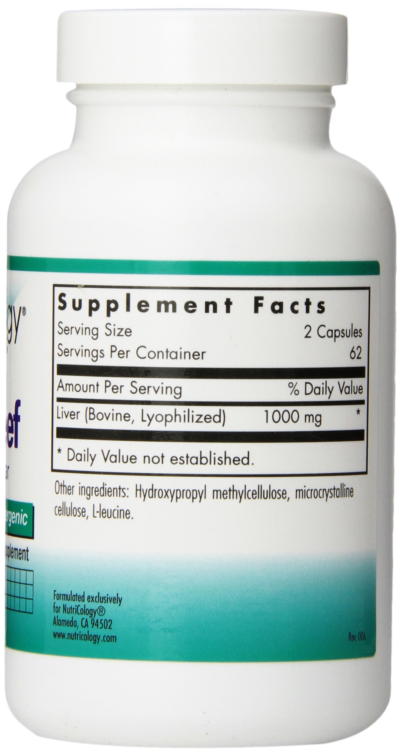 Capsules Vegicaps Nutricology Liver Beef, ingestion simple et pratique au quotidien.