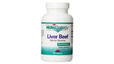 Flacon Vegicaps Nutricology Liver Beef, format pratique pour une supplémentation quotidienne.
