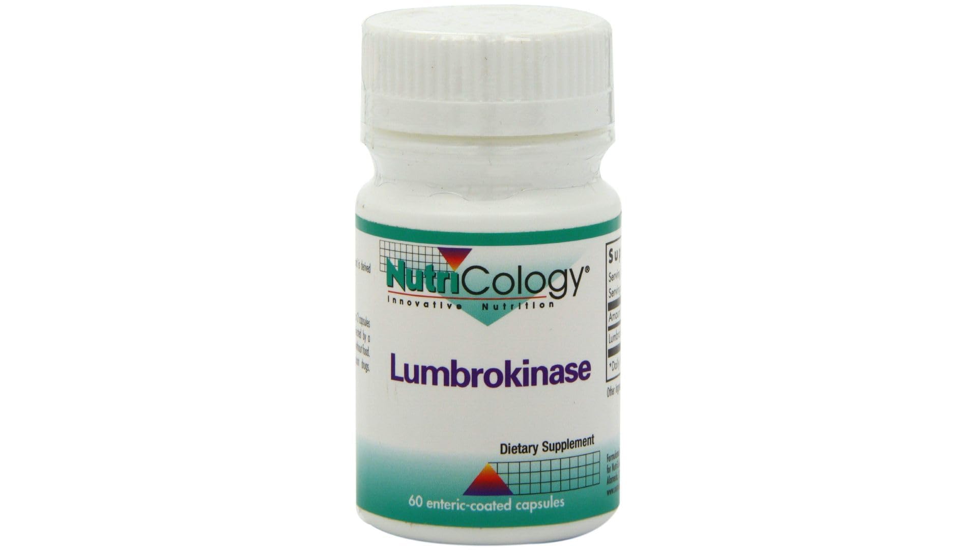 Allergy Research Group Nutricology Lumbrokinase boîte avec étiquetage clair et prêt à l’emploi