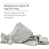 Nutricology molybdene dans-eau, facile à intégrer dans vos boissons quotidiennes.