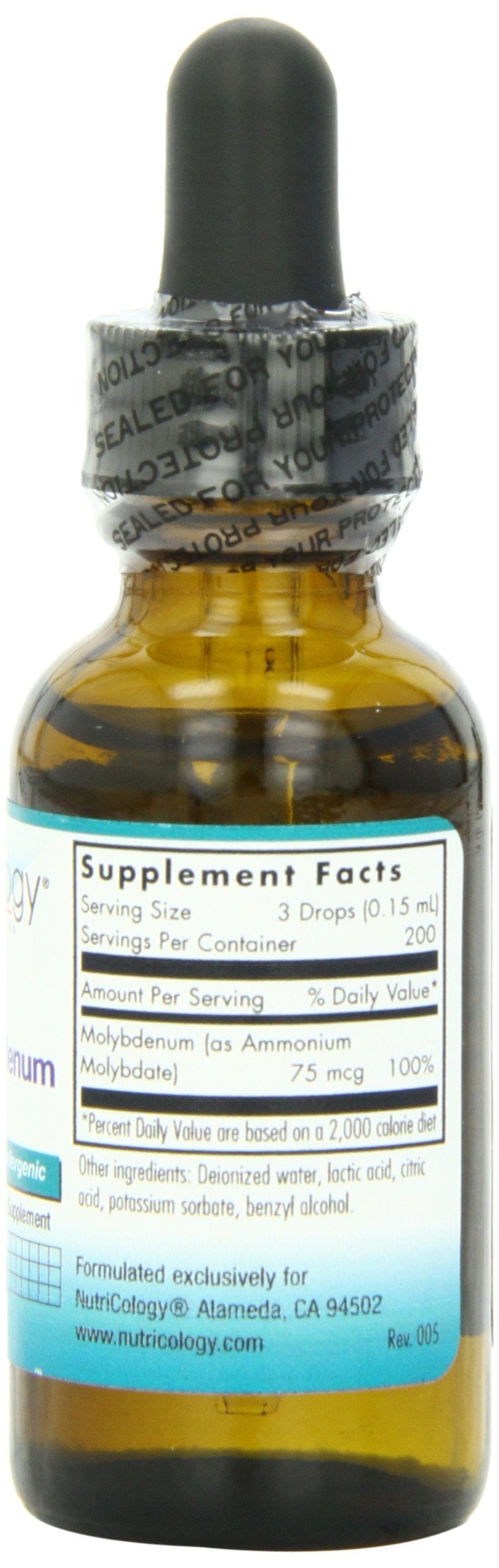 Nutricology molybdene goutte-dose, dosage précis pour adapter votre routine.