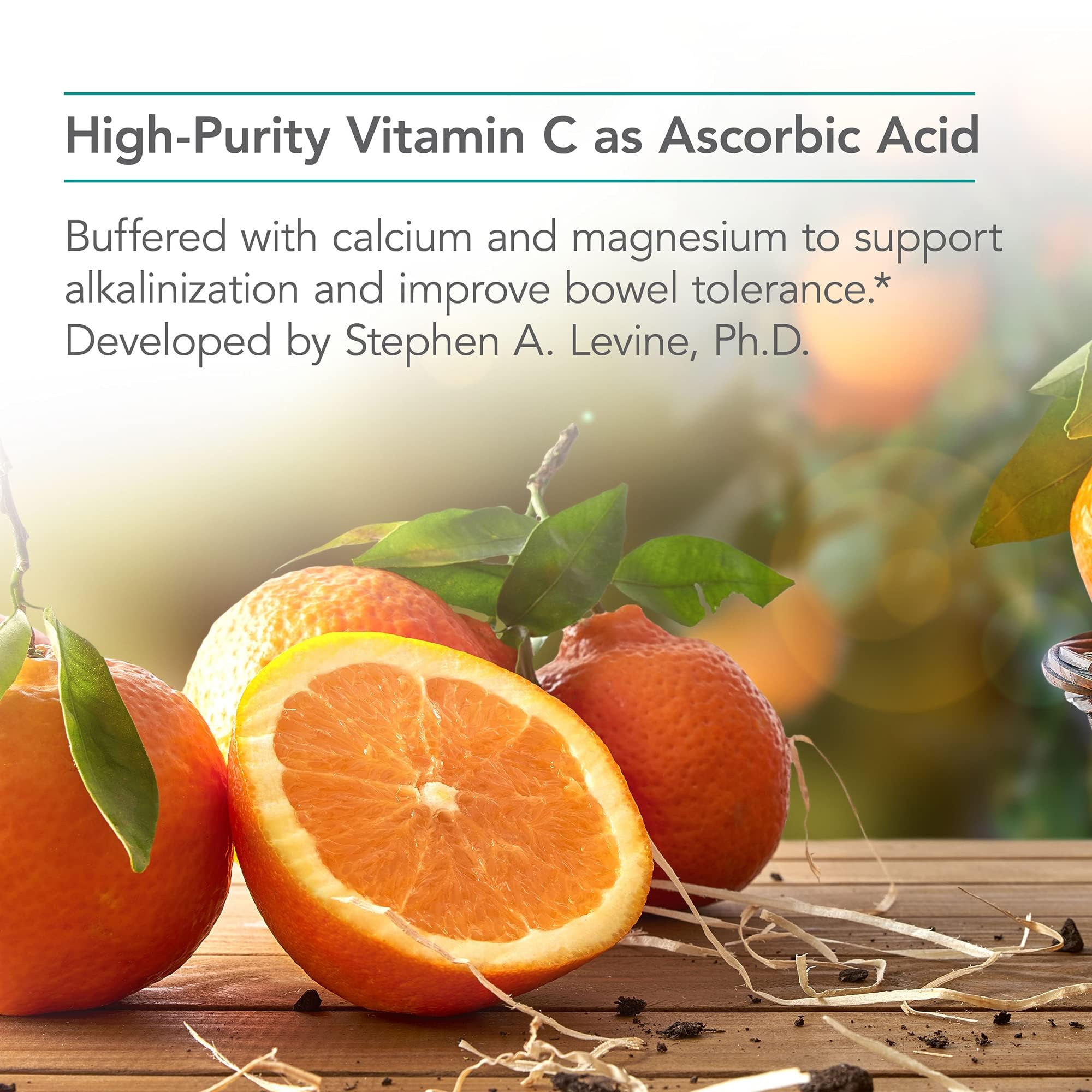 Poudre Nutricology vitamine C bufferisée dose élevée pour un apport quotidien.