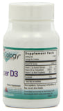 Allergy Research Group NutriCology Super D3 – etiquette: informations claires sur le dosage et l’utilisation