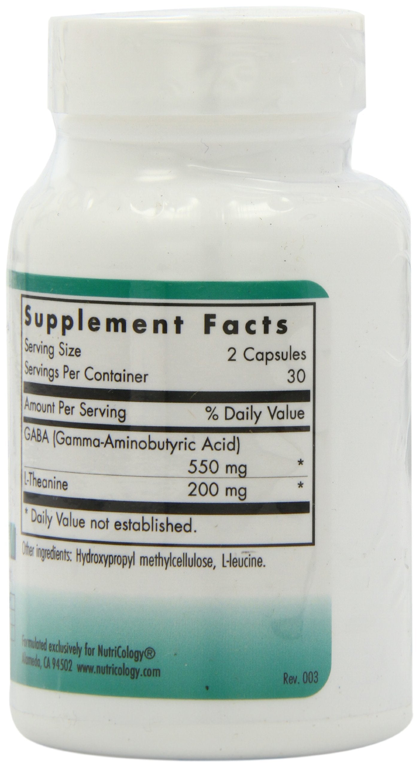 Étiquette Nutricology ZenMind — hypoallergénique et pureté des ingrédients