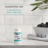 Dose quotidienne NutriCology Zinc Citrate expliquée sur l’étiquette et les informations nutritionnelles.