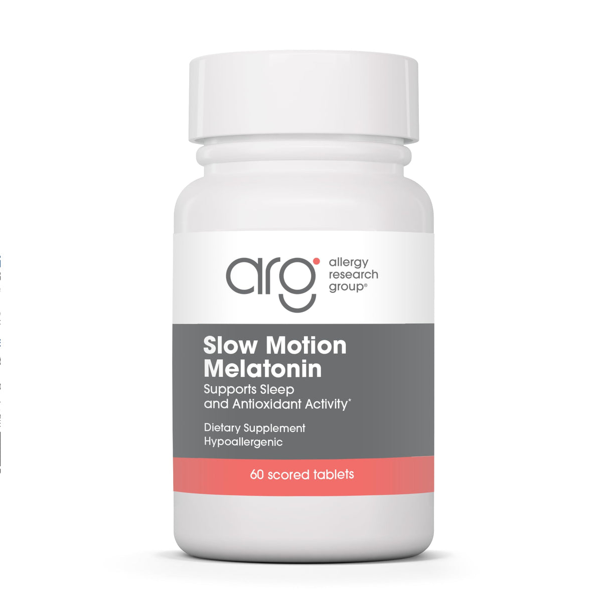 Allergy Research Group NutriCology Mélatonine lente, tablette, soutien sommeil doux.