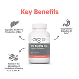 ARG Ox Bile 500 mg - label: détails sur le dosage et les composants.