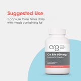 ARG Ox Bile 500 mg - utilisation quotidienne: idéal lors de repas riches en lipides.