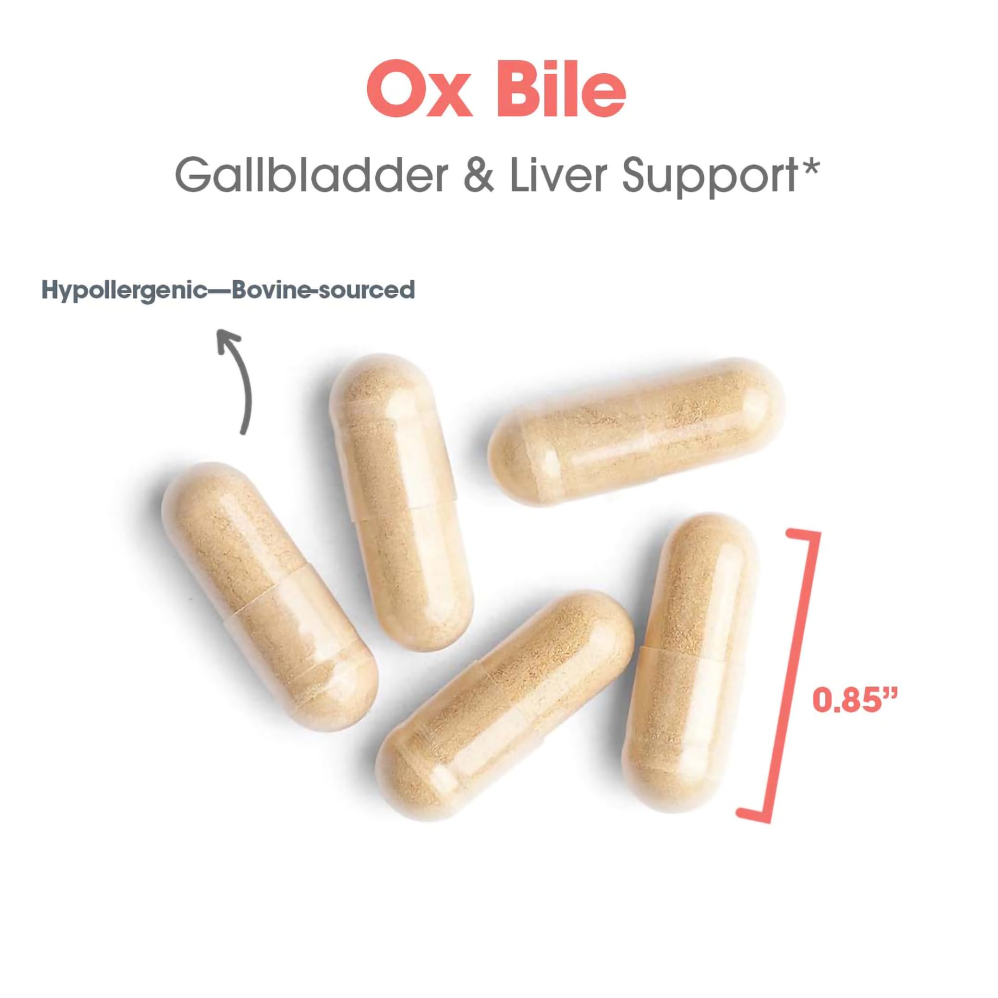 Allergy Research Group Oxbile 125 mg — étiquette lisible pour un choix éclairé.