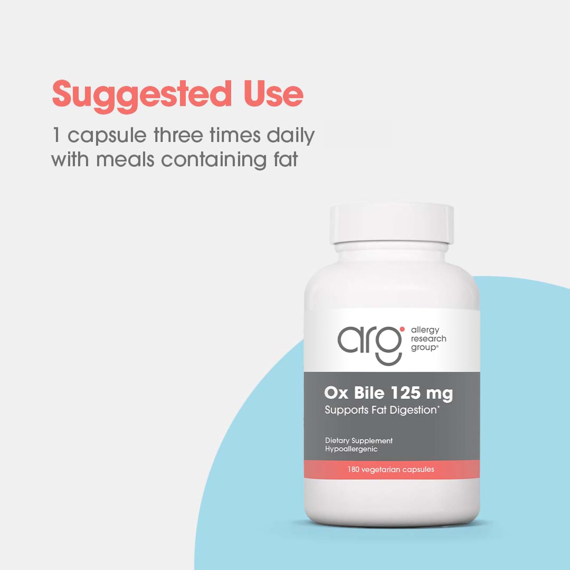 Allergy Research Group Oxbile 125 mg — instructions simples pour l’usage quotidien.