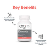 Allergy Research Group Pancreas Natural Glandular - Boîte de 60 gélules prête à l'emploi
