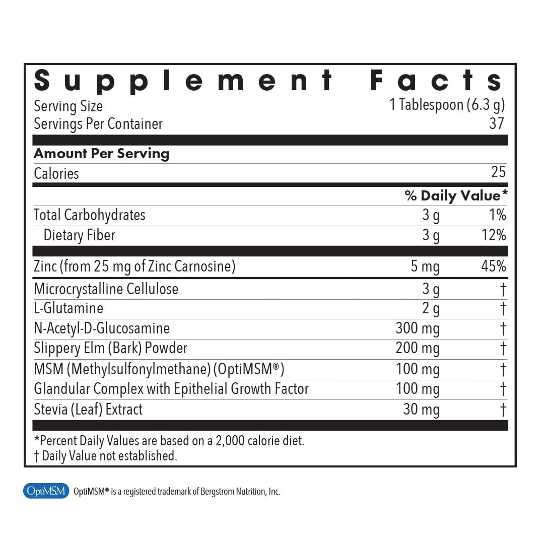 Allergy Research Group Perm A Vite poudre – doseur et cuillère pour dosage facile.