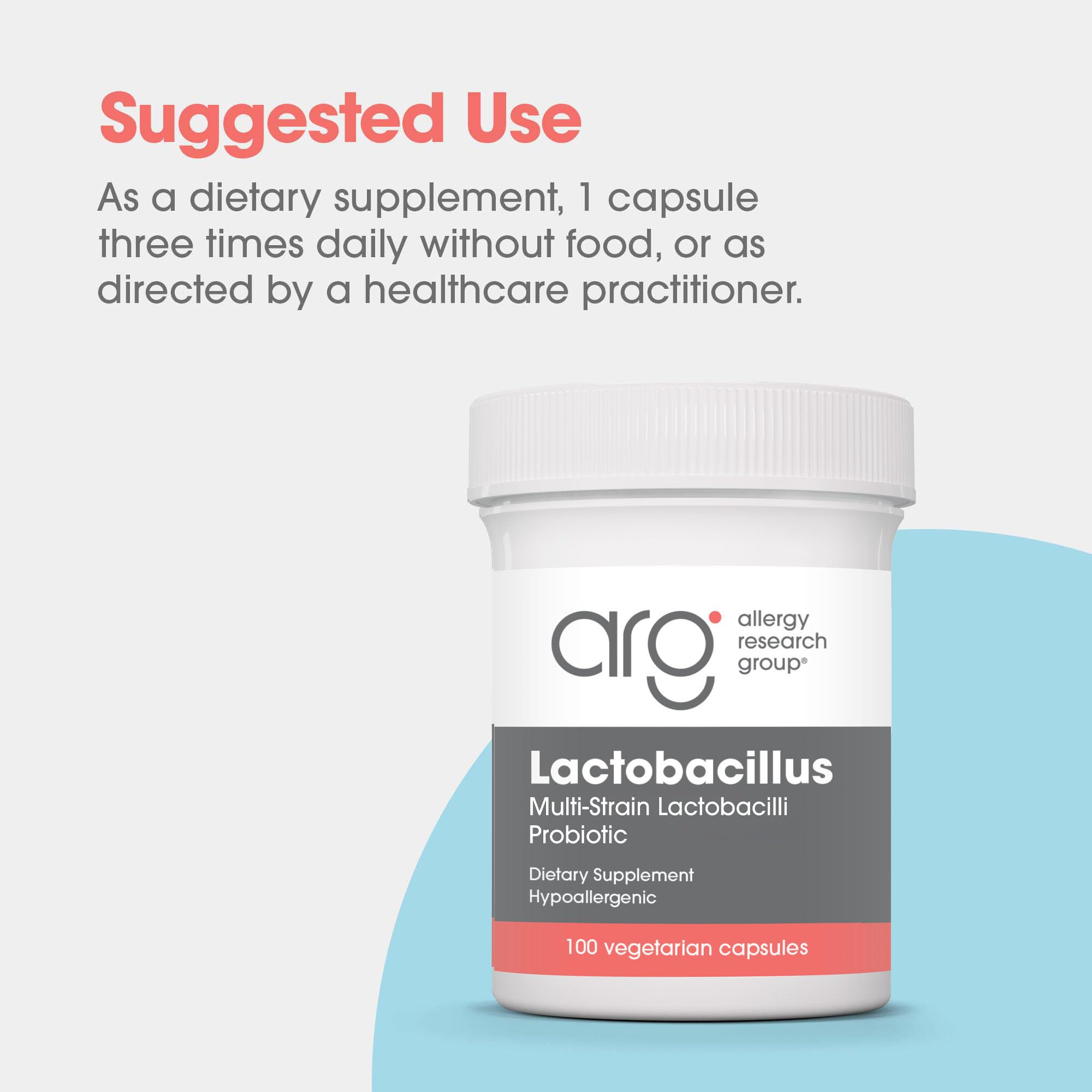 Allergy Research Group Formulation hypoallergenique, capsules, utilisation adaptée pour personnes sensibles.