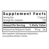 Allergy Research Group Potassium Citrate en gélules : absorption fiable pour l'énergie durable.