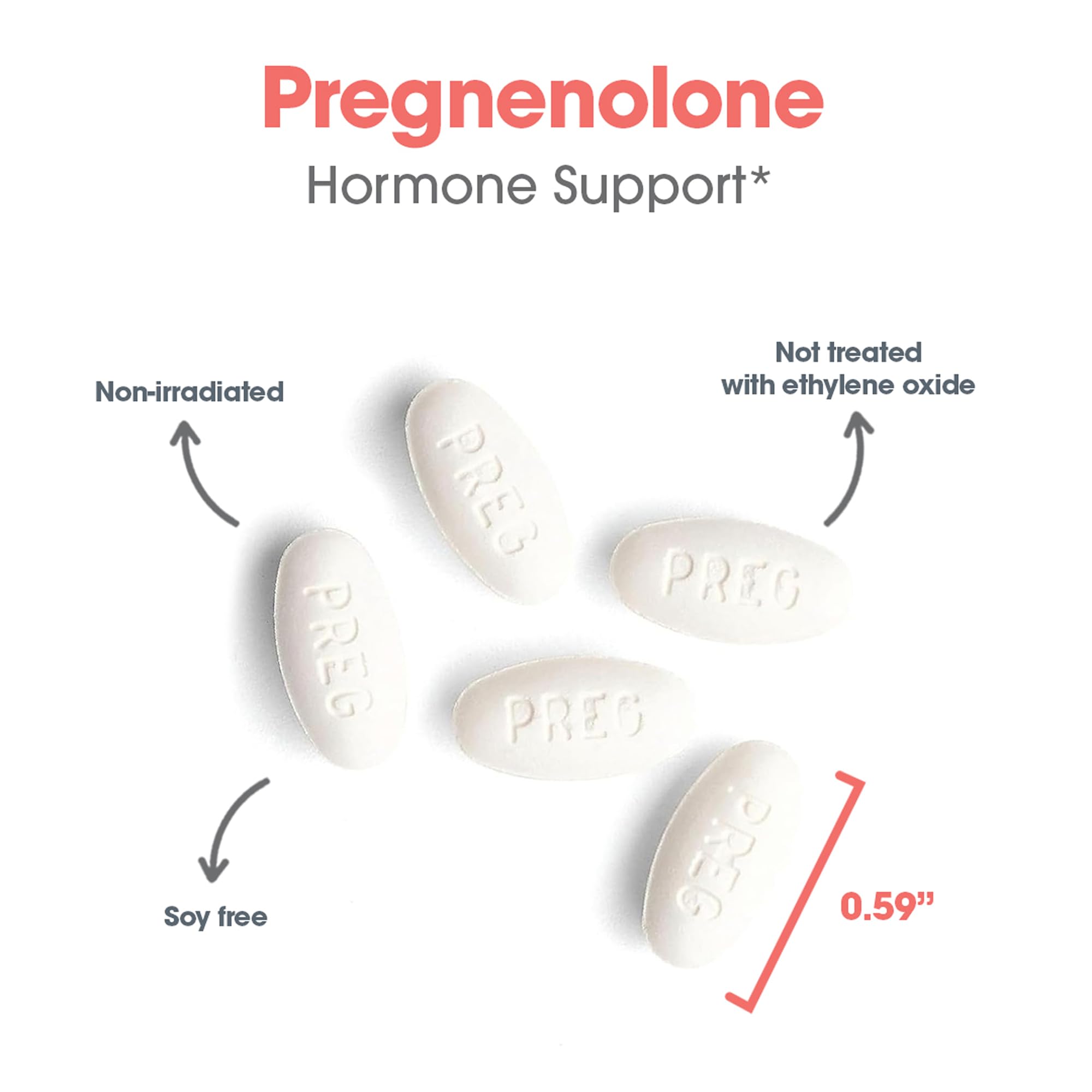Allergy Research Group Pregnenolone boîte 60 portions: format pratique pour le quotidien.