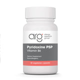 Bouteille Allergy Research Group Pyridoxine P5P avec capsules végétariennes prêtes à l'emploi.