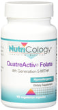 Allergy Research Group QuatreActiv Folate: emballage boîte montrant le dosage et les 90 capsules.