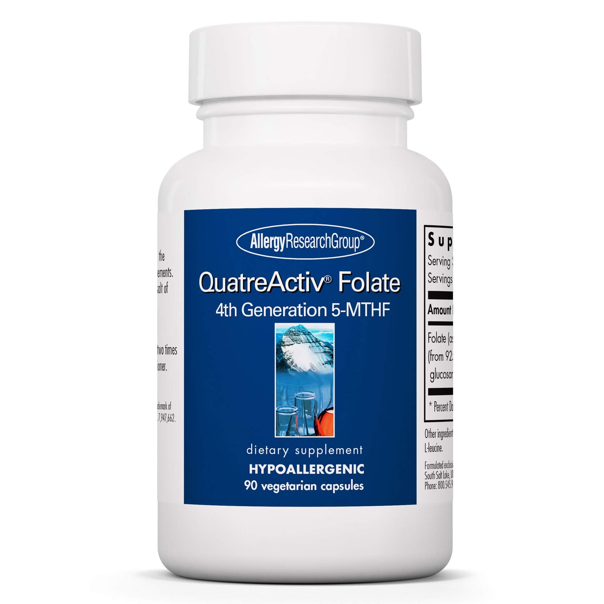 Allergy Research Group QuatreActiv Folate capsules — forme biodisponible pour le quotidien