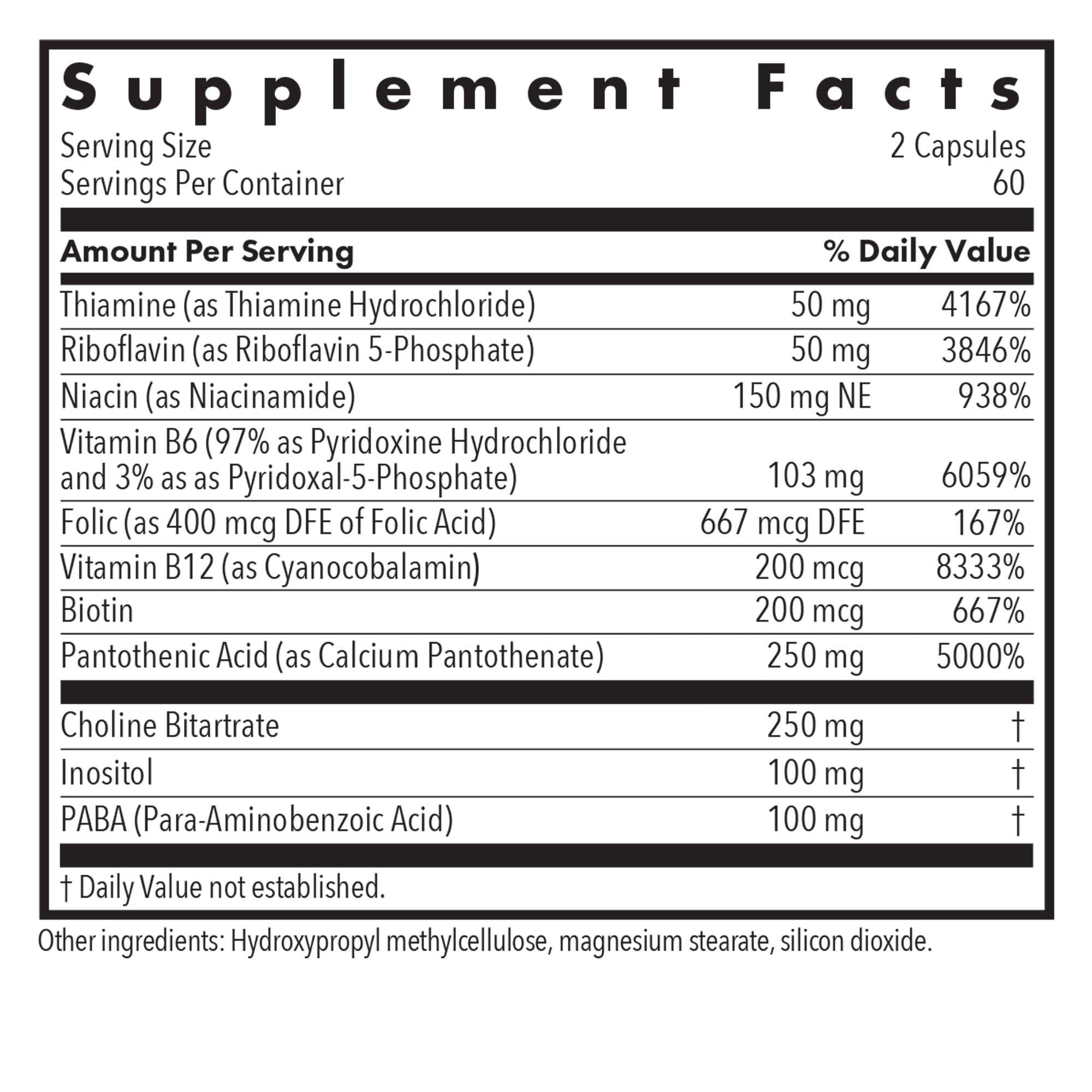 Allergy Research Group Supplément Vitamine B B12 et B6 pour le métabolisme et le tonus.