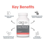 Allergy Research Group Supplément Vitamine B capsules végétariennes faciles à avaler.