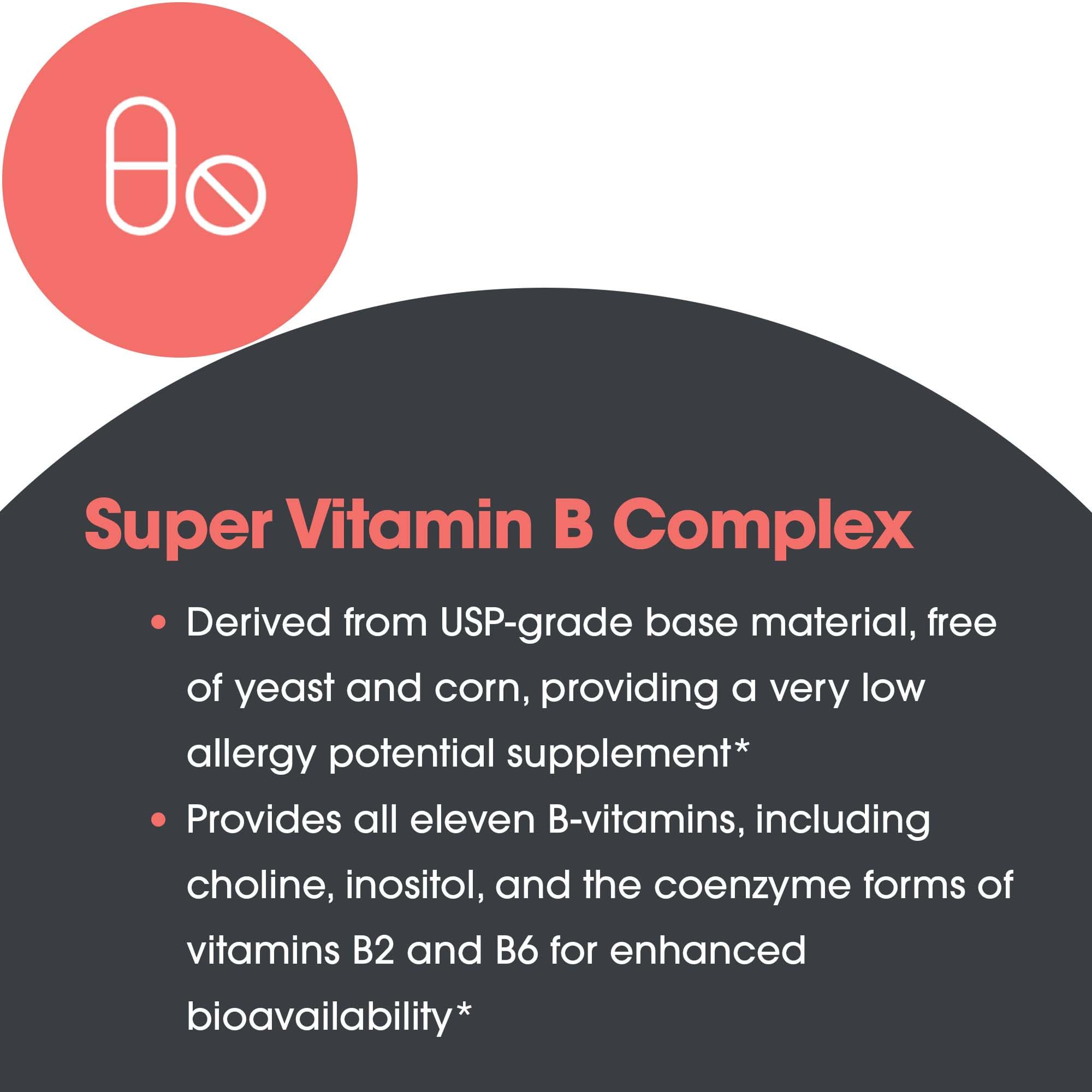 Allergy Research Group Supplément Vitamine B formulation professionnelle depuis 1979.