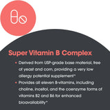 Allergy Research Group Supplément Vitamine B formulation professionnelle depuis 1979.