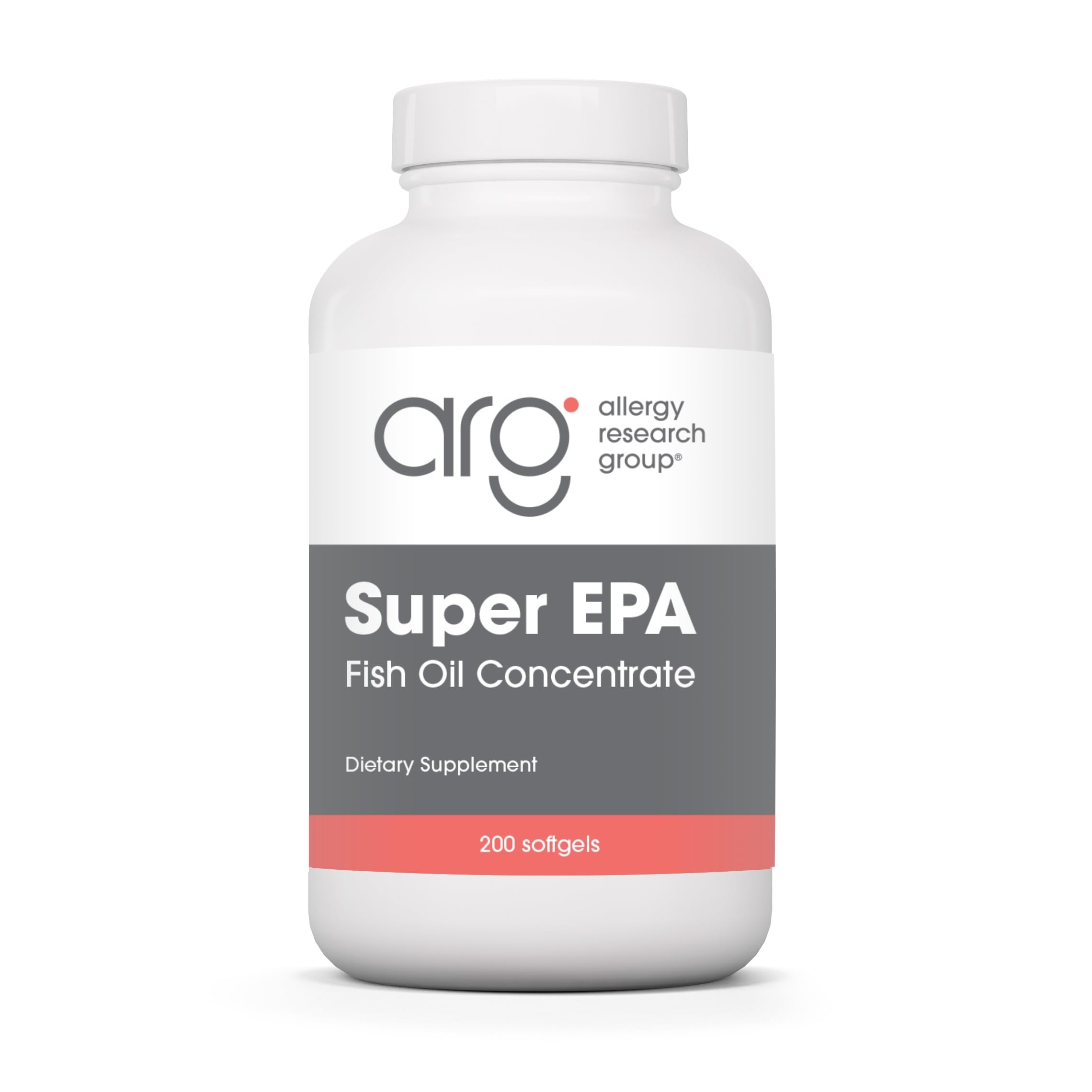 Allergy Research Group Super EPA, bouteille avec gélules riches en oméga-3.